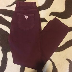 Burgundy Guess Jeans ❤️